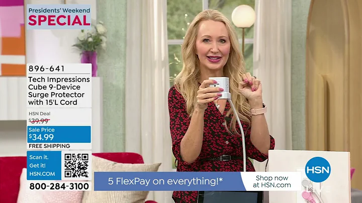 Tech Impressions Cube 9Device Surge Protector with 15'L ...