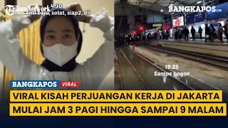 A Jakarta Employee's Struggle to Work: Waking Up at 3 a.m. Every Day Goes Viral