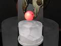 Glowing 1000 degree metal ball Vs ice 🍨🍦 #experiment #asmr #share #shorts