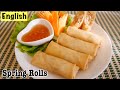 Spring roll  crispy spring rolls recipe  traditional thai spring rolls  