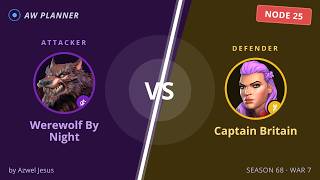 S68 War 7: Werewolf By Night vs 25 Captain Britain
