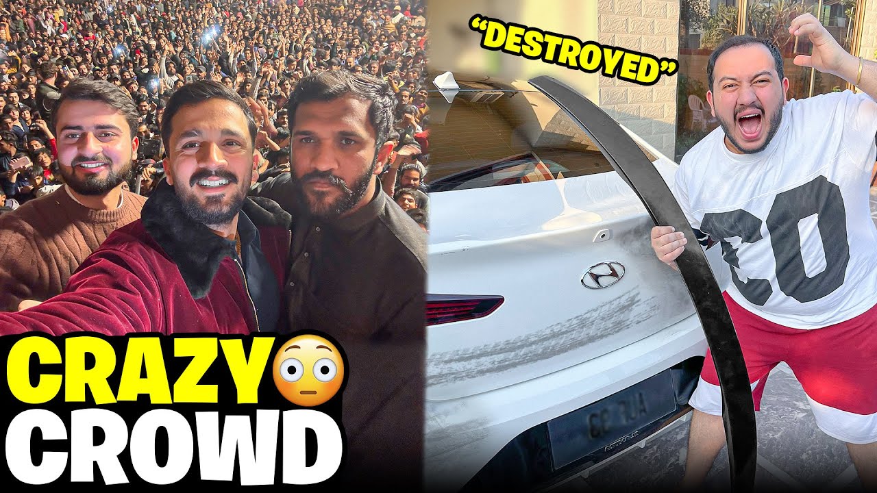 Thokar Meetup Gone Crazy😱Shazi ki Gari tabah ho gai😭