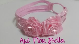 Tiaras De Fitas De Cetim, E Tecidos, Exclusivas Art Flor Bella.