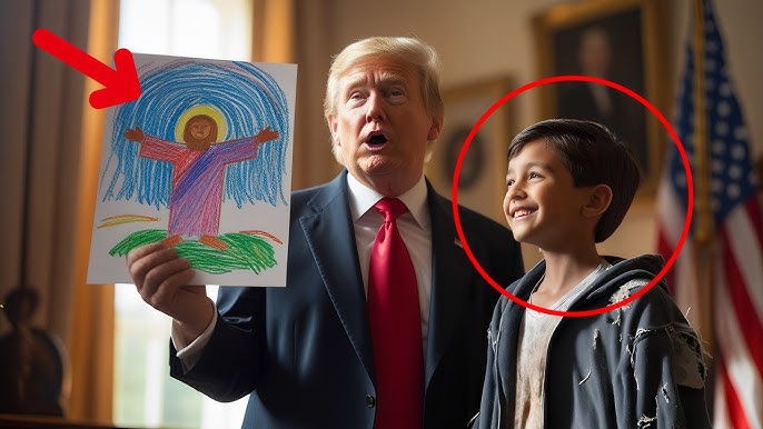 A Child's Drawing of God Catches Trump's Eye – What He Does Next is Truly  Unbelievable - YouTube