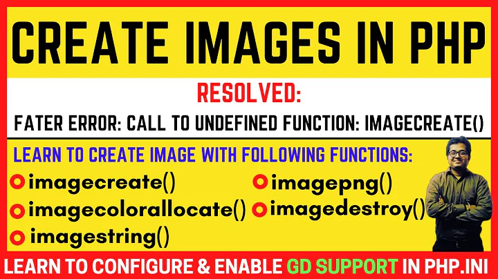 Create Image in PHP | imagecreate() in PHP | Solved Issue: Call to undefined function: imagecreate()