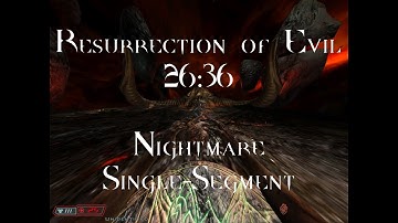 Doom 3 - Resurrection of Evil - Nightmare - Single-Segment Speedrun - 26:36