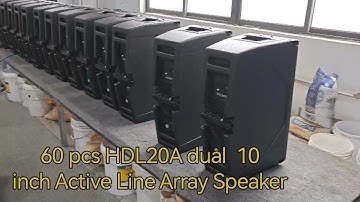 60 pcs HDL20A dual 10 inch Active Line Array Speaker