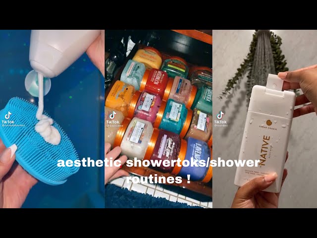 Aesthetic Showertoks and Shower Routines🚿💙 | Bliss of TikTok Compilations class=