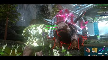 BEATING THE DOEDICURUS VASTUS  IN ARK Survival Evolved Mobile