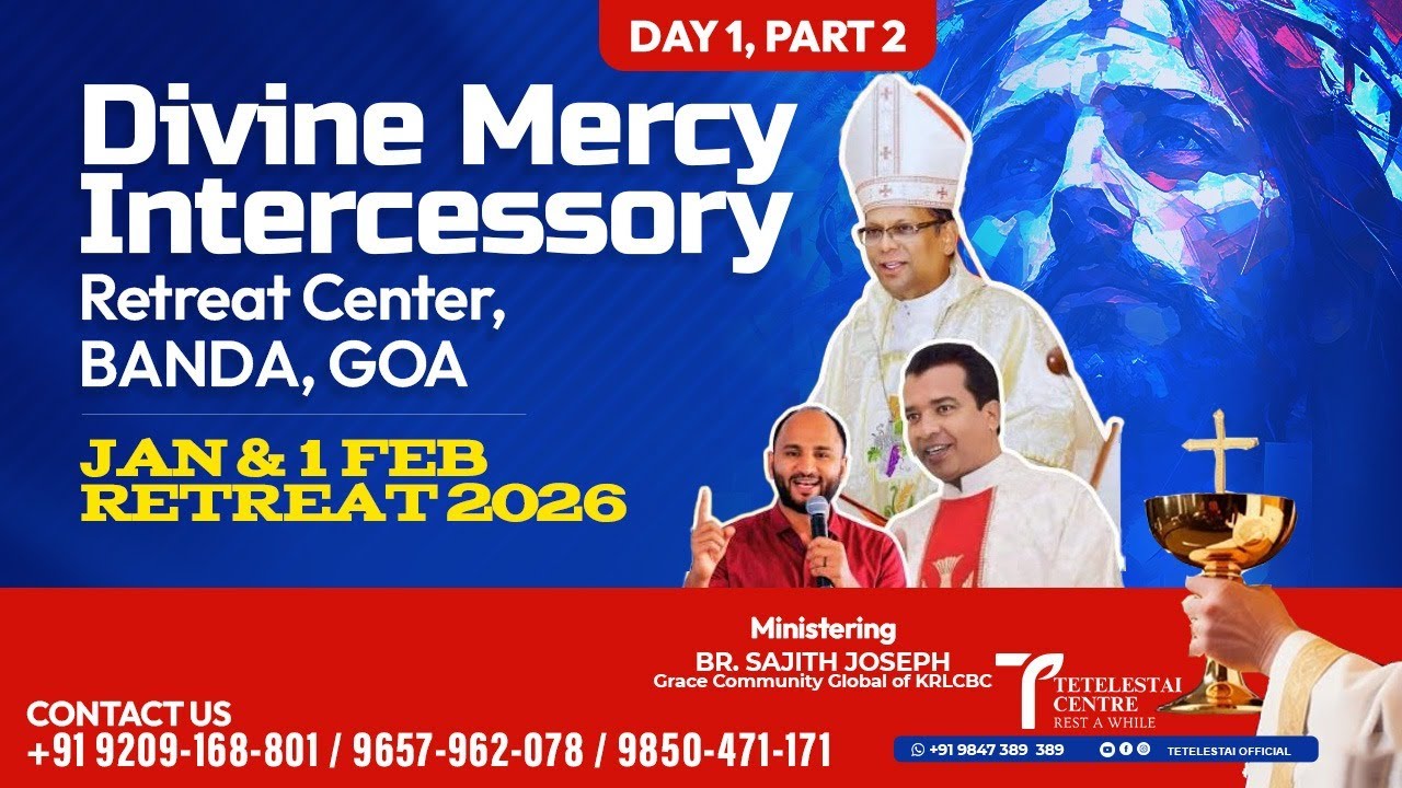🔸 LIVE 🔸 Divine Mercy Intercessory Retreat Center, Banda | Day 1, Part 2 | 31 Jan & Feb Retreat 2026