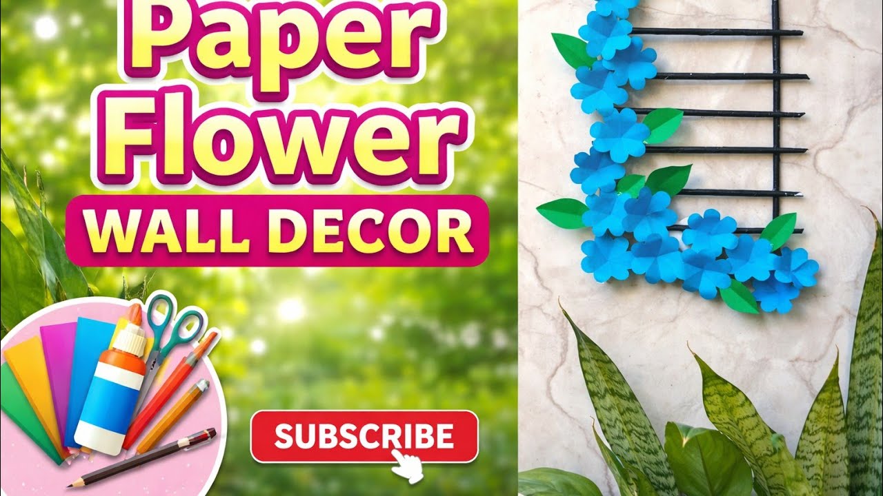 diy paper craft wall hanging room decoration ideas|room decor|youtubevideo 🥰🥰