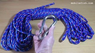 Homemade fire escape rope