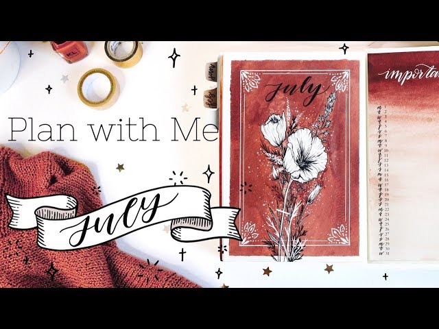 PLAN WITH ME | July 2019 Bullet Journal