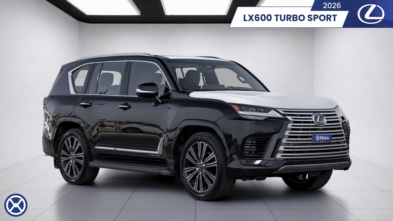(LHD) LEXUS LX600 TURBO SPORT 3.5P AT MY 2026 – BLACK video