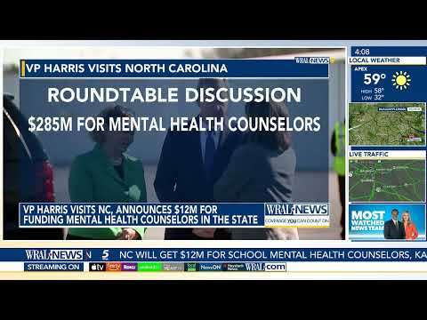 VP Harris announces $12M for mental health funding in North Carolina