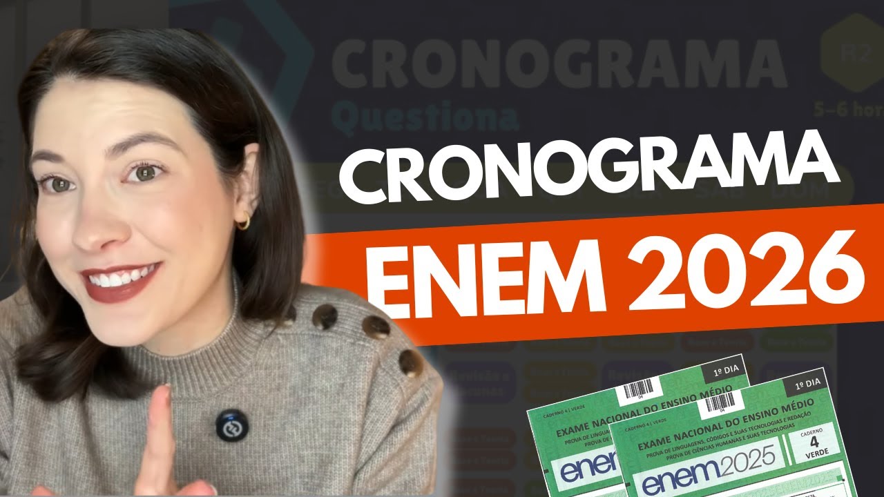 CRONOGRAMA ENEM para quem está começando do ZERO!