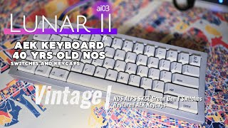 ai03 Lunar II with Vintage 40 year old Switches and Keycaps!  SOO GOOD!! #mechanicalkeyboard #alps