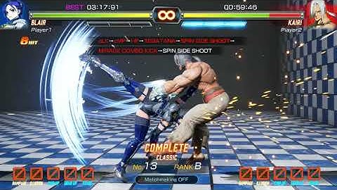 Fighting EX Layer Blair Dame Expert Mode