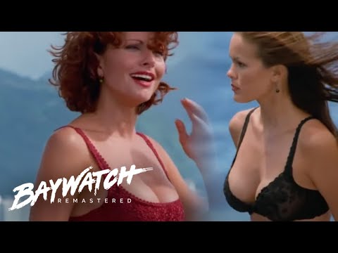 OFF DUTY LIFEGUARDS STRIP OFF & DIVE In To SAVE EVERYONE! Baywatch Remastered