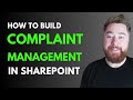 Build COMPLAINT Management with SharePoint in UNDER 30 Minutes!