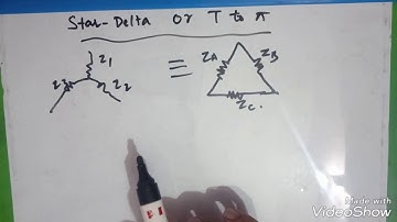 How to convert from star to delta or T to π transformation