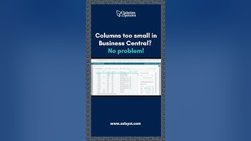 Modifying columns in Business Central