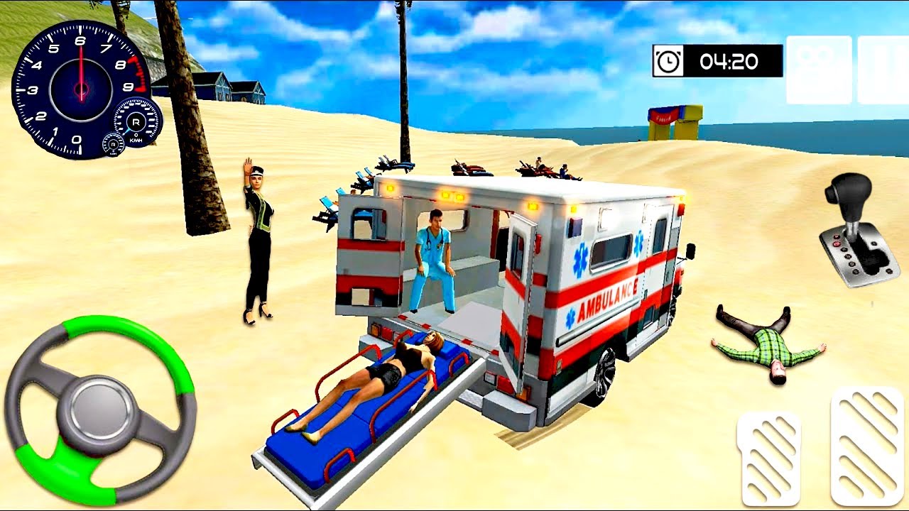 Summer Coast Guard Beach Bay - Rescue Ambulance -  Android gameplay #1