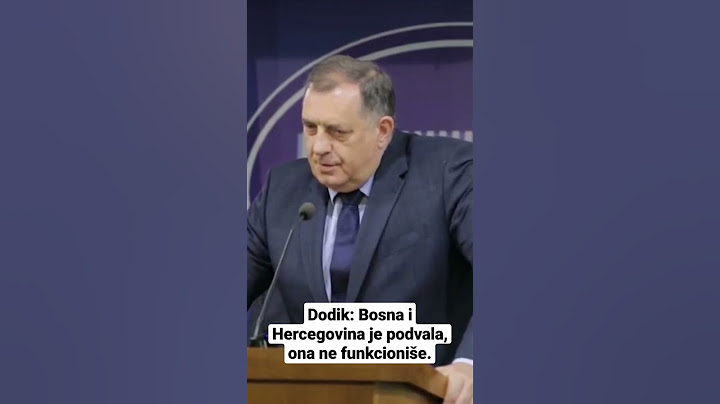 Dodik: Bosna i Hercegovina je podvala, ona ne funkcioniše #shorts