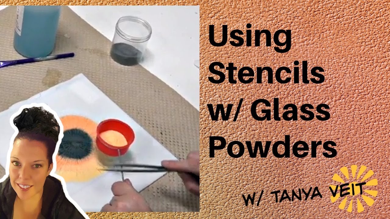 Glass Fusing Supplies - Powder or Airbrush Stencil- Nautilus 12 x