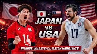 Japan vs USA Semifinal Volleyball Battle | Men's VNL 2026