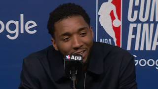 Donovan Mitchell gets asked if he wants LeBron to return to Cleveland after losing to Knicks 😂