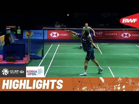 Kenta Nishimoto and Anders Antonsen clash for a spot in the semifinals