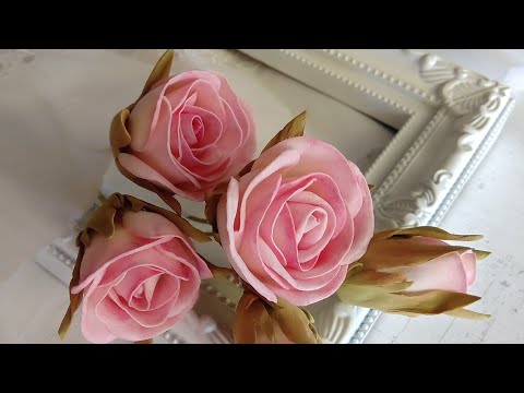 Vidéo: Panneau De Foamiran: Peintures Avec Des Roses Et Autres Fleurs Sur Le Mur, Panneaux D'isolon Et De Foamiran De Leurs Propres Mains