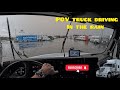 POV Driving In The Rain To The Truck Stop ASMR