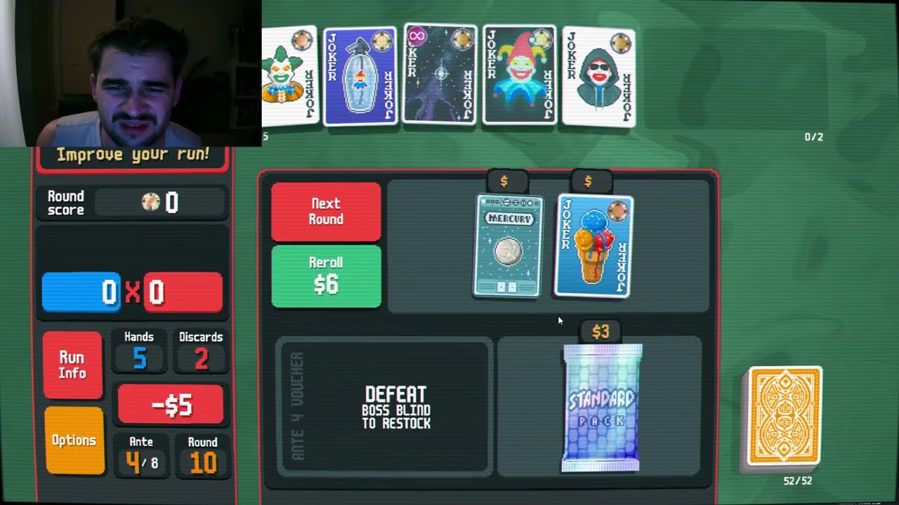 balatro gold stake win #1 -- yellow deck