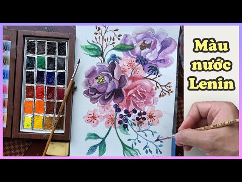 Màu Nước Lenin - MÀU NƯỚC LENIN | Làm quen và trải nghiệm vẽ tranh màu nước có khó không? | Watercolor