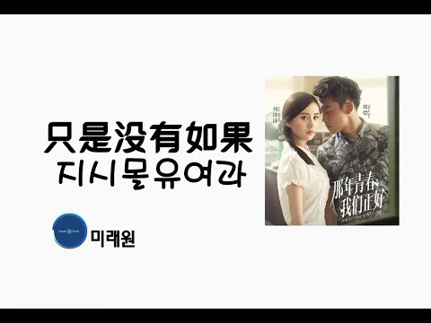 [중국노래]한글가사/해석/자막/병음 장정영,왕쟁량(张靓颖,王铮亮)의 지시몰유여과(只是没有如果)