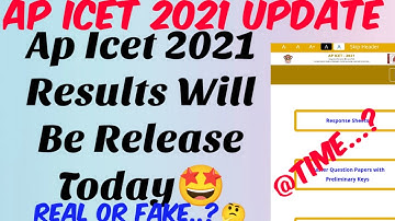 AP ICET 2021 Results Release Today//AP ICET 2021 Results//AP ICET 2021 Rank Card
