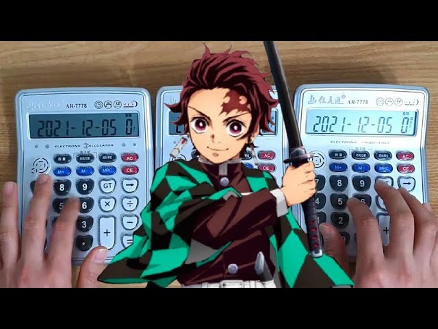 Demon Slayer Season 2 OP Aimer - Zankyou Sanka(Calculator Cover) + With Lyrics class=