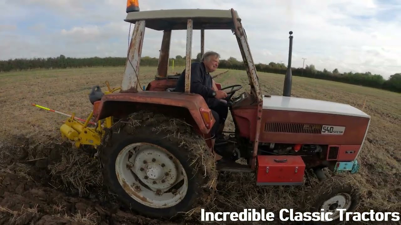 1972 Steyr 540 2.4 Litre 3-Cyl Diesel Tractor (40 HP) with Bamford Plough