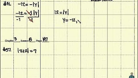How to solve Absolute Value Equations - Algebra 1 Tutorials
