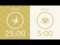 25/5 Pomodoro Timer with Yellow Noise 💛 3-Hour Study with Me for Deep Focus &amp; ADHD 🌼