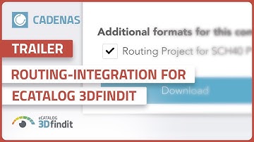 Automatic routing integration for eCATALOG 3Dfindit | Product catalogs in PARTproject