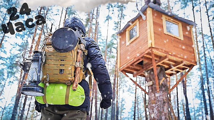 24 hours in a TREE HOUSE with ELECTRICITY!