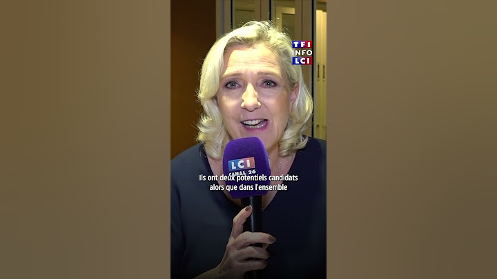 Marine Le Pen : "Si je ne peux pas être candidate en 2027, évidemment que J. Bardella le sera"｜LCI
