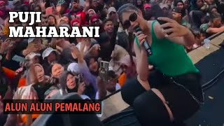 Aksi Puji Maharani Dumes Di Hut TNI ke 78 Alun Alun Pemalang