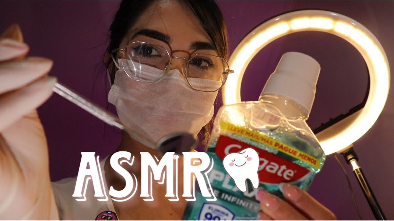 ASMR ROLEPLAY | Dentista faz limpeza nos seus dentes 🦷| Visuais triggers 