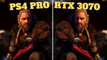 AC Valhalla PS4 PRO vs RTX3070 I7-10700k, 320$ PS4PRO versus 2500$ PC RTX3070 32Gb Ram,i7-10700k