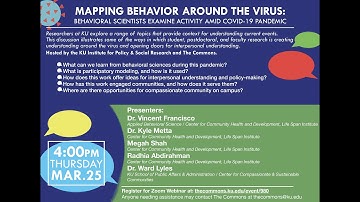 Mapping Behavior Around the Virus: Behavioral Scientists Examine Activity Amid COVID-19 Pandemic