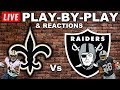 Saints vs Raiders  Live Play-By-Play & Reactions